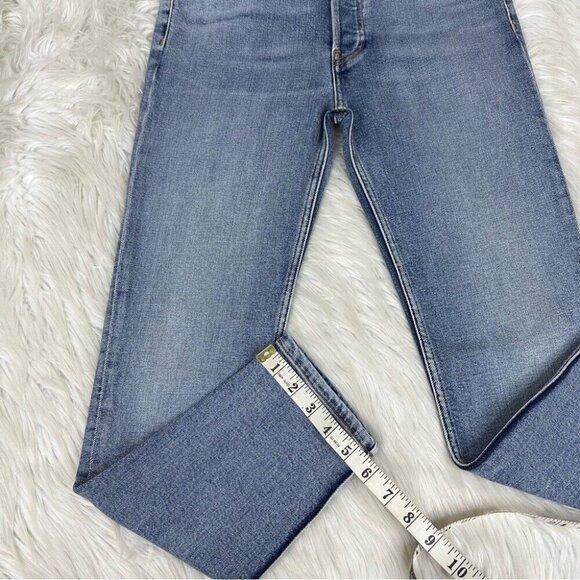 Re/Done Women's High Rise‎ Ankle Crop Mid 90s Fit Finish Skinny Jeans W26-28/L26 - Picture 10 of 10